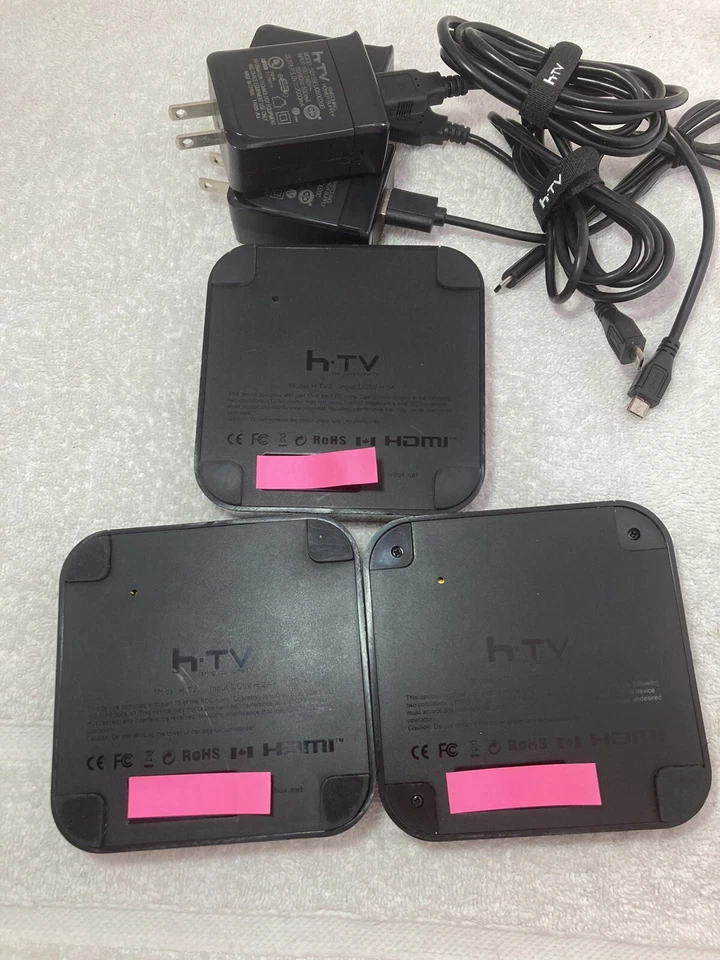 Лот из 3 HTV2 и HTV3 китайский TV BOX Android медиастример дефектный на запчасти - Изображение 3 из 4