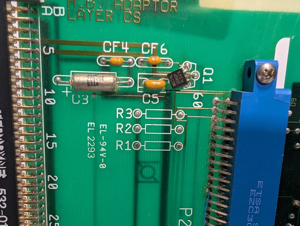 Placa TERADYNE 532-0106-0232 9331 ACM 47029191104, PWB 2919-110, adaptador MB, años 90 Foto 3 de 4