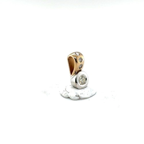 14K 585 Gold MONCARA 0,25 Diamant Brilliant Anhänger Germany Zertifikat Pendant - Bild 4 von 24