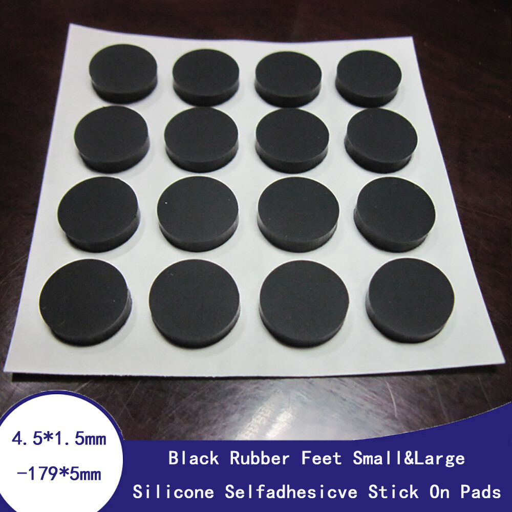 Black Rubber Feet Small&Large Silicone Selfadhesicve Stick On Pads