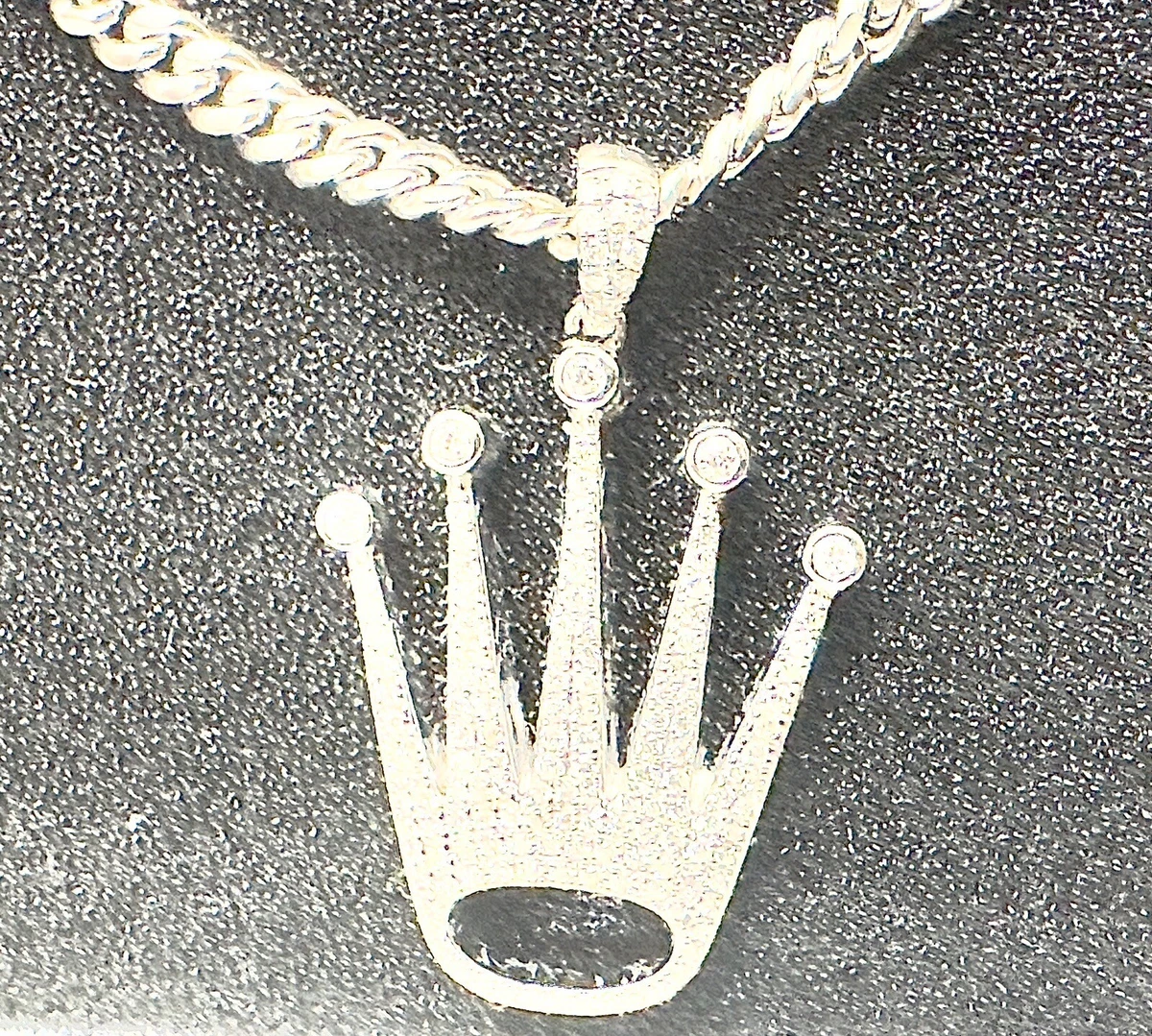 Rolex clearance diamond pendant