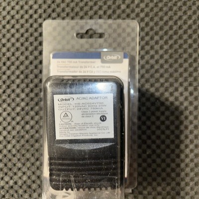 Orbit 24V 750mA Transformer for Indoor Sprinkler Controllers Part  57040 NEW