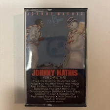 Johnny Mathis For Christmas Cassette 1984 CBS Records Vintage Pre-owned