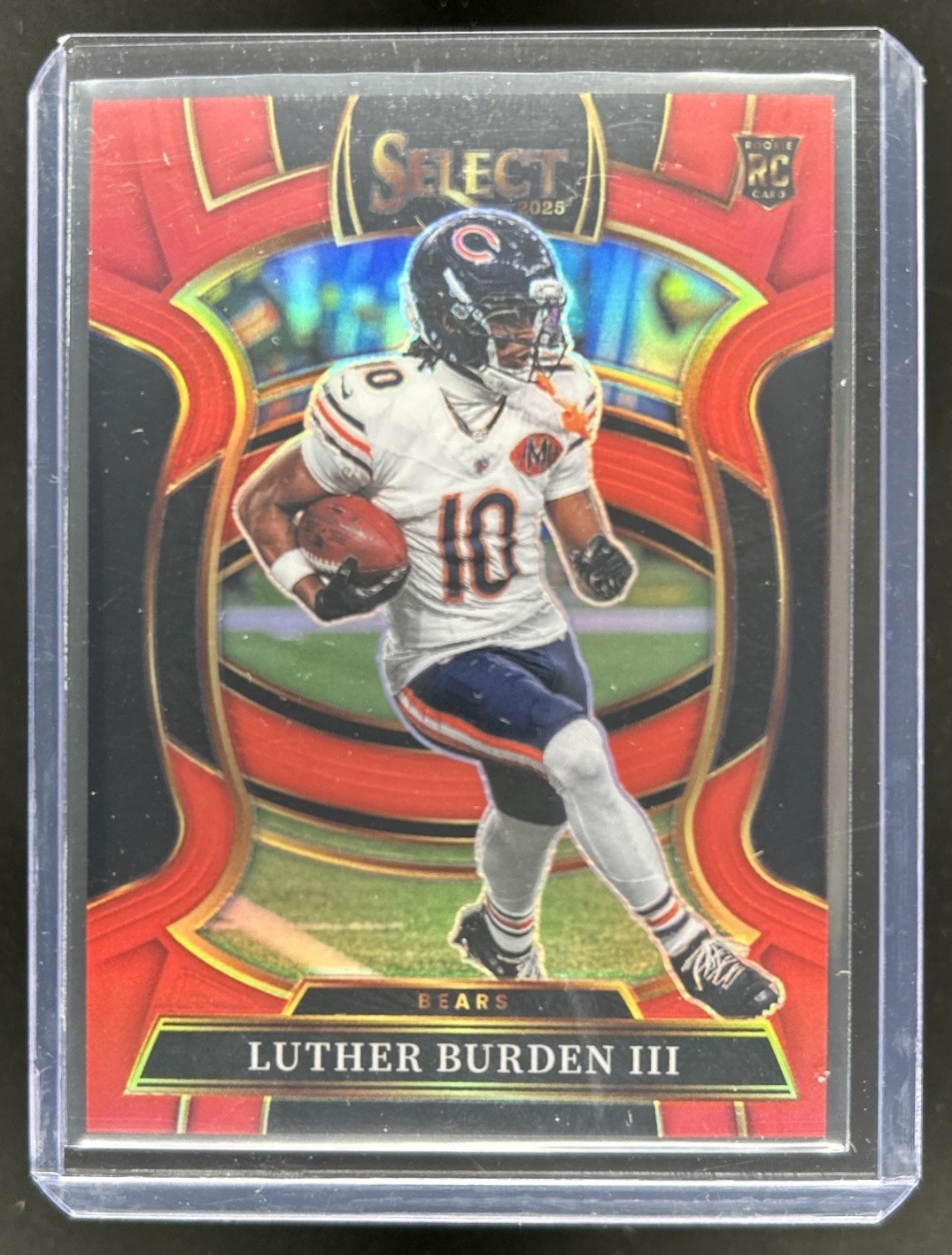 2025 Panini Select Luther Burden III Concourse RC Red Prizm Rookie #/99 Bears