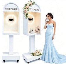 Audio Guest Book Phone Booth Stand Telephone Booth for Wedding Birthdays Party