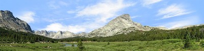 Model Railroad Train Backdrops - Lizard Head Meadow San Juan Mountains Right
