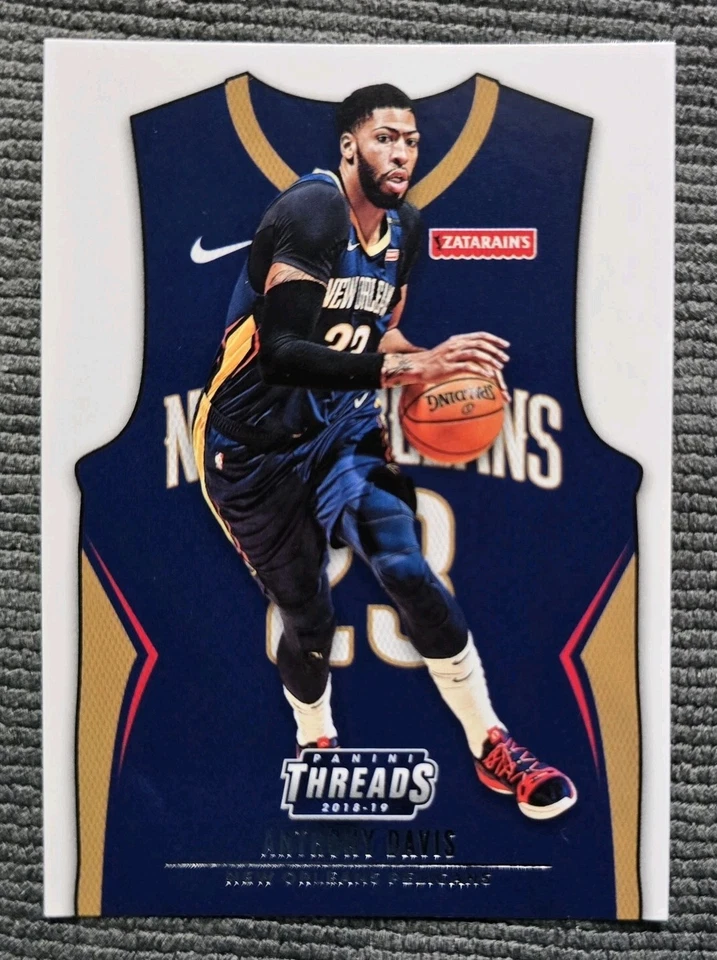 Anthony Davis LOT of 3 Cards 2018-19 Panini Threads Jersey Short Print Inserts - Image 3 of 4
