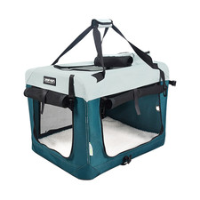 GOOPAWS 3-Door Collapsible Soft-Sided Dog  Cat Crate