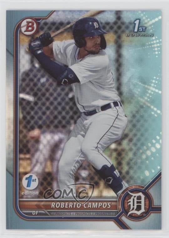 2022 Bowman 1st Edition Sky Blue Foil Roberto Campos #BPPF-14 po7