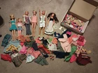 Multiple Vintage Mattel Barbie Dolls LOT With Clothes, Stands, And Accessories