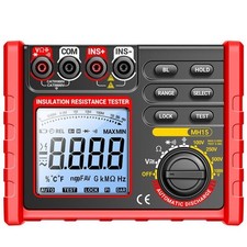 Insulation Resistance Tester with Large LCD and Automatic Hold Function