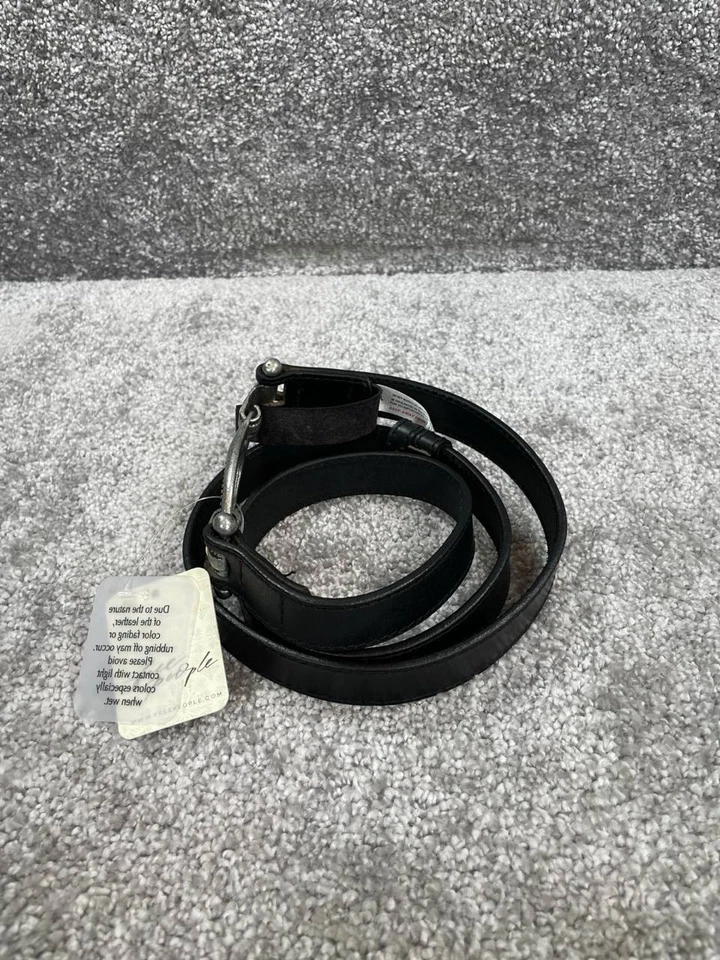 Cinturones Free People Mujer Talla Pequeña Casanova Cuero Mineral Gancho Plateado Foto 2 de 4