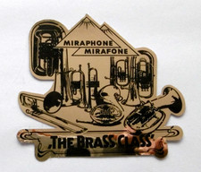 Werbe-Aufkleber The Brass Class Miraphone Mirafone Blechblasinstrumente 80er
