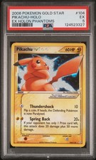 2006 POKEMON EX HOLON PHANTOMS GOLD STAR #104 PIKACHU-HOLO PSA 5