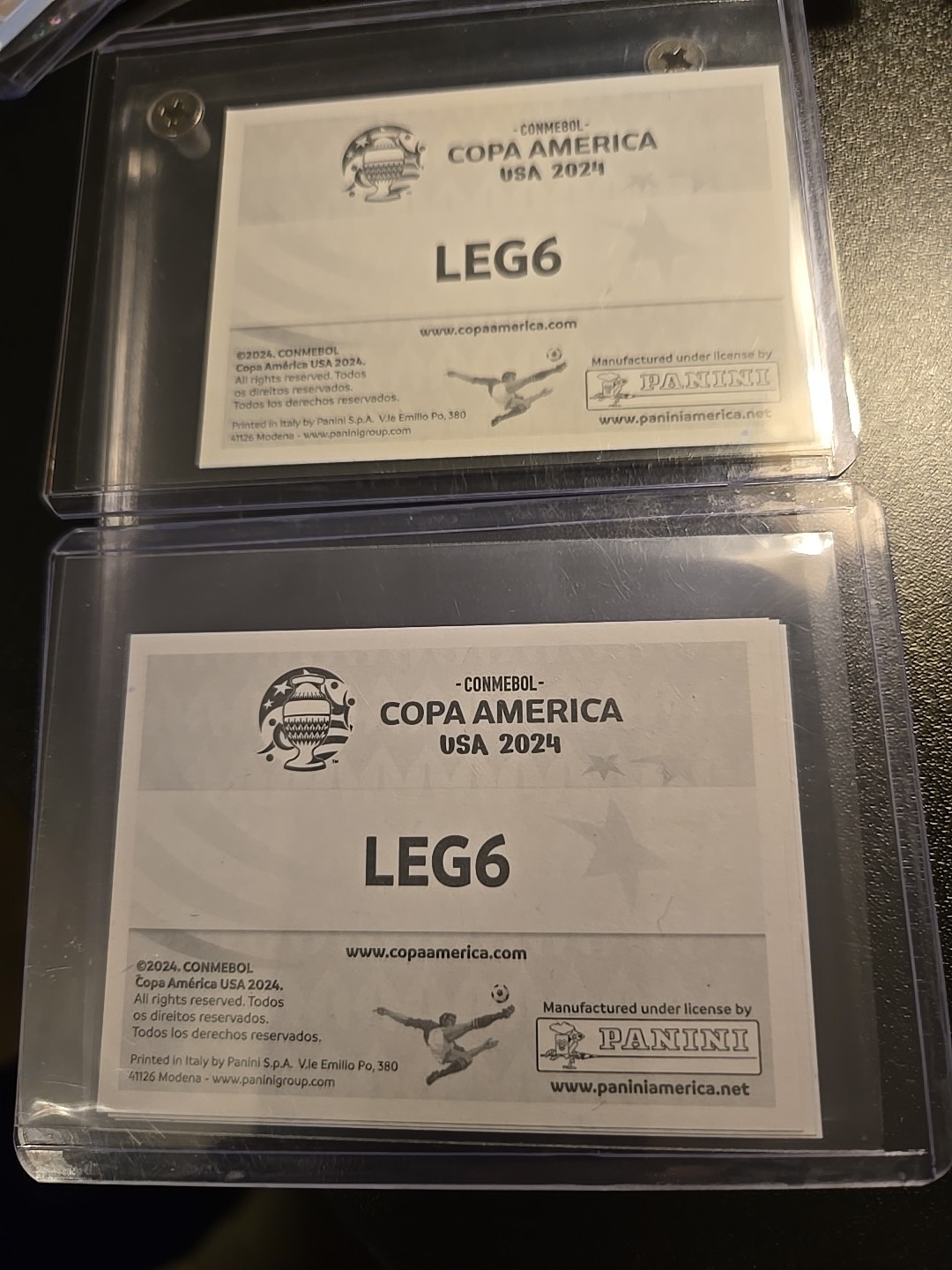 2024 Panini Copa America 2 Sticker Lot #LEG6 Gold Argentina Lionel Leo Messi  view 5