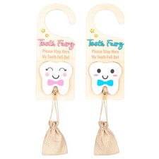 Wooden Tooth Fairy Door Hanger Tooth Fairy Box With Money Slot Keepsake Special