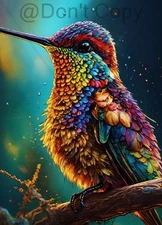 Digital Image Picture Wallpaper Background Desktop AI Art - Hummingbird