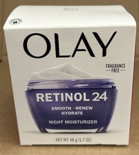 Olay Retinol 24 Night Moisturizer Fragrance Free. 1.7 Oz