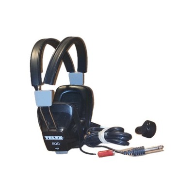 Vintage TELEX 500 -1 Wired Aviation Headset Over-ear Headphones