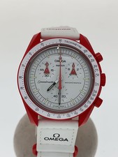 OMEGA Wristwatch Analog WHT WHT so33r100 Swatch MISSION TO MARS