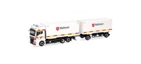 Herpa 318945 - 1/87 Man Tgx Gx Wechselkoffer-HäNgerzug Malteser/Bad Reichenhall