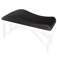 Lash Bed Topper for Massage Table, Ergonomic Curvy Esthetician Mattress Black