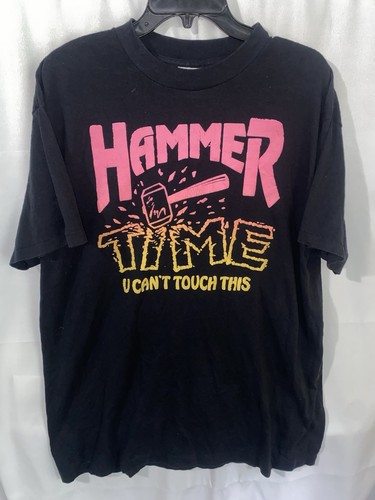 Vintage 90s MC Hammer Hammer Time U Can’t Touch This Shirt XL Made USA