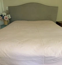 The Company Store Classic Organic Cotton Percale TWIN Duvet Cover  - Pink