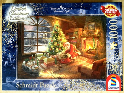 Schmidt Puzzle  "Der Weihnachtsmann ist da!" von Thomas Kinkade,  1000 Teile - Bild 1 von 2