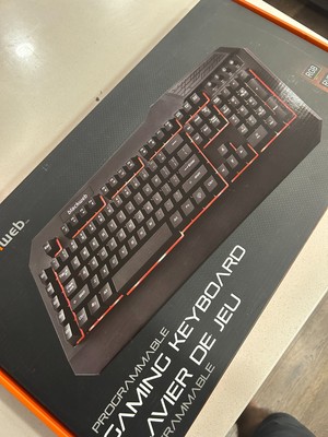 BLACKWEB PROGRAMMABLE GAMING COMPUTER KEYBOARD - NEW