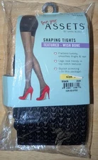 Spanx Love Your Assets Sara Blakely Textured Shaping Tights Black Size 2