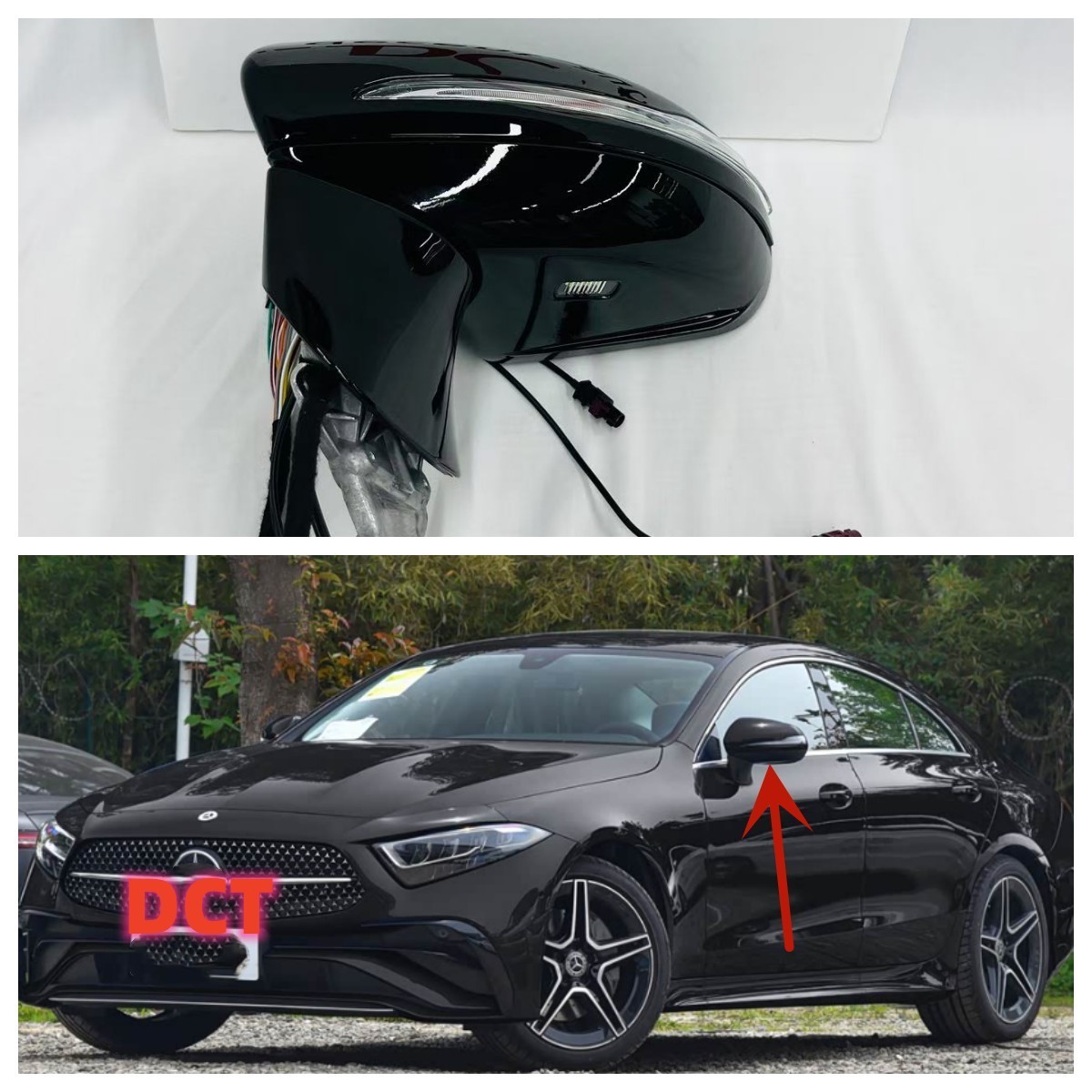 Car Driver Left Side Door Mirror for Benz New CLS C257 CLS350 CLS450 Blind Spot