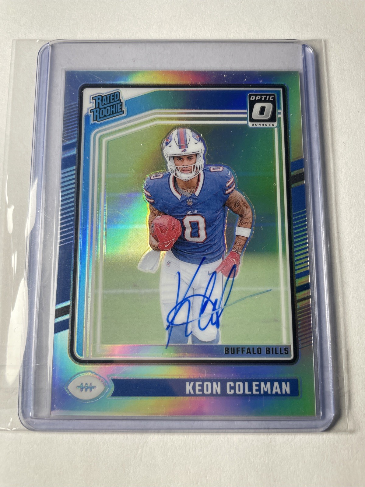 2024 Donruss Optic Keon Coleman Rated Rookie RPS Auto Holo #22/150 Bills