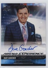 2024-25 Upper Deck Credentials Arena Experience Dave Goucher #AE-DG Auto 0p96