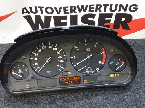 Tacho Kombiinstrument BMW 525d e39 Bj00 245.514km 62116903800 110008735091