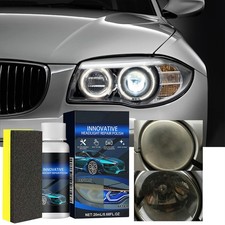 Headlight Restoration and Polishing Kit, 20ML Innovative Headlight Polish D4E0