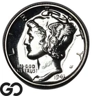 1941 Mercury Dime PROOF, Blast White, Premium Quality Superb Gem PR++