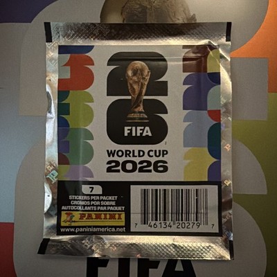 Panini FIFA World Cup 2026 Sealed Sticker Pack 7 Stickers- Save The More You Buy