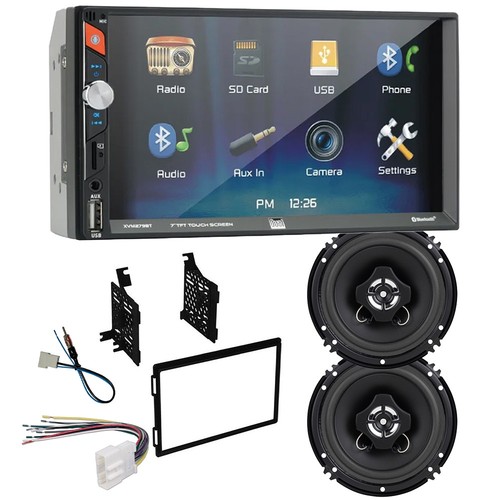 Dual XVM279SPK2 7" Bluetooth AM/FM Radio Car Stereo for 2009-2013 Nissan Titan