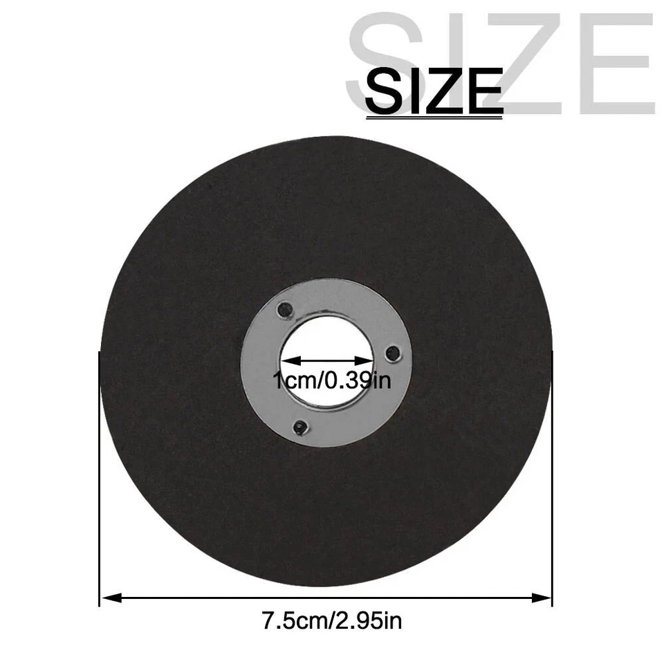 10x Trennscheiben Ø 75mm Mini Harz Metall Trennscheiben mit 1/4'' Aufspanndorn - Bild 2 von 4