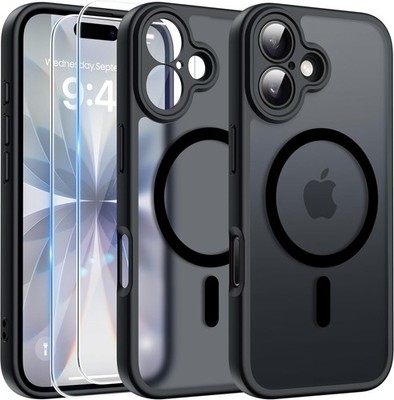 Hülle + 2X Schutzglas für Apple iPhone 17 Hartglas Full Screen MagSafe Case