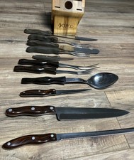 Cutco Vintage Lot Of 11 Mixed With Block Made...
