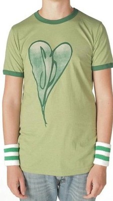 NEW! The Smashing Pumpkins Distressed Heart T-shirt Scott Pilgrim