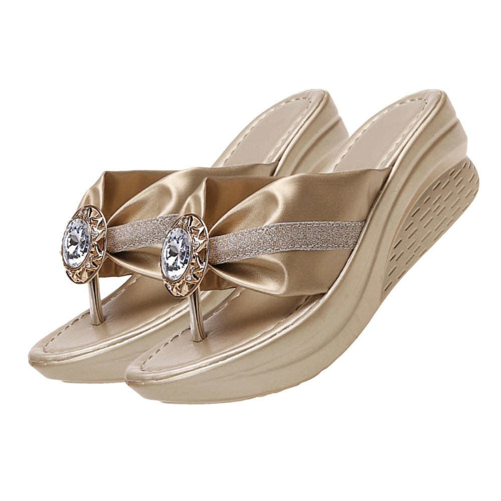 PANTOFOLA D’ORO Infradito con strass donna Miss Sparkly sandali ciabatte plateau