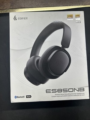 New Edifier Black ES850NB Wireless Noise Canceling Over-Ear Headphones FREE SHIP