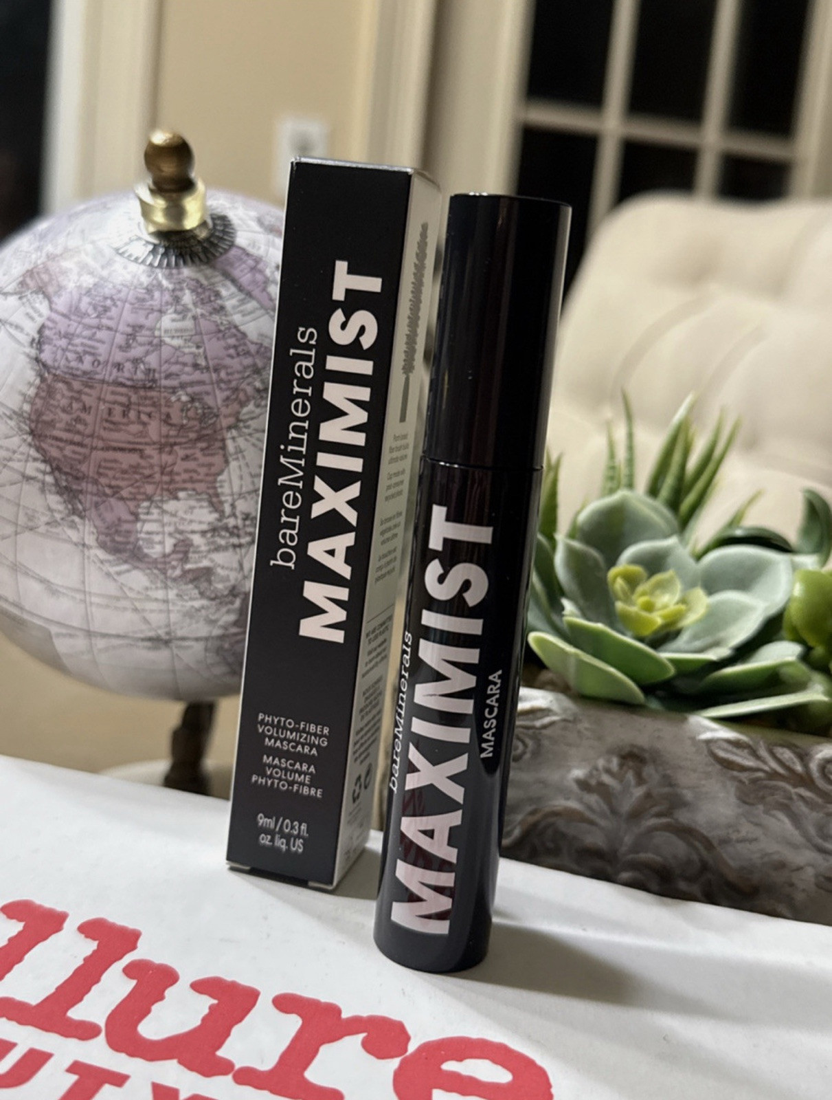 🌟 bareMinerals Maximist Phyto-Fiber Volumizing Mascara – Maximum Black – 9 mL