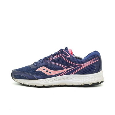 Saucony Damen Cohesion 12 Sneaker Blau/Pink Niedrig Laufschuh EU 40.5