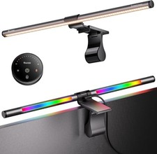 RGB Pro Monitor Light Bar with Remote, 15 Modes Gaming Backlight, 4 Modern