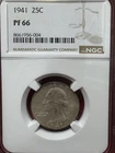 1941 Washington Quarter PF66 NGC