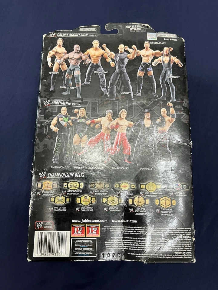 FIGURA DE ACCIÓN WWE DELUXE AGRESIÓN SERIE 8 SANDMAN 6" JAKKS PACIFIC NAVES RÁPIDO Foto 2 de 2